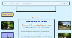 Desktop Screenshot of photos4artists.co.uk